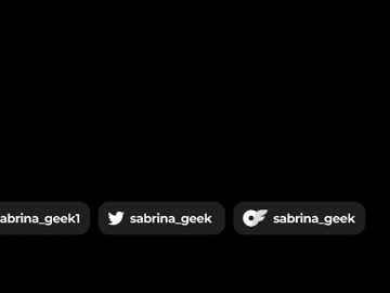 webcam girl sabrina_geek live cam image #11289334