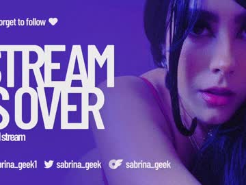 webcam girl sabrina_geek live cam image #10181694
